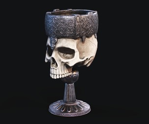 Skull Cup Low-poly 3D model