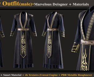 Fantasy Outfit-Models+Materials