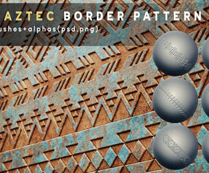 100 Aztec Border Patterns