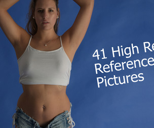 PR0063 - Shy model poses in hot pants and nude