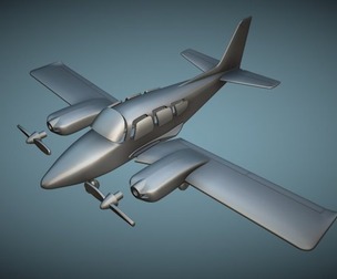 Gulfstream American GA-7 Cougar - 3D Printable