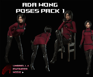 Ada Wong Poses Pack 1 for in-Game Model Viewer