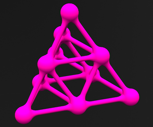 Tetra Structures with Atoms