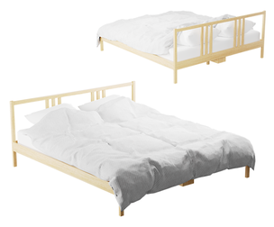 Classic Wooden Frame Bed