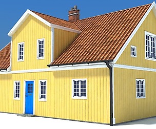 Swedish Yellow House