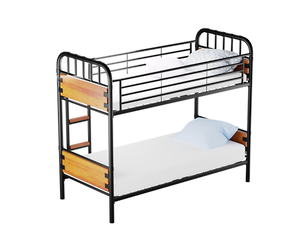 Two-Tone Wooden Bunk Bed