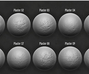 Zbrush Alpha Pack - Plaster & Concrete