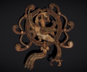 Wood Phoenix Relief