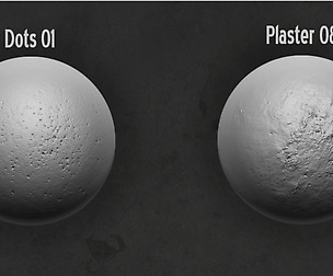 Zbrush Alpha Pack-Plaster & Concrete(Free Sample)