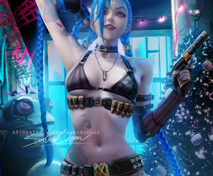 Jinx Pov Mistress JPG/PSD + Animation