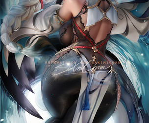 Shenhe Back JPG/PSD