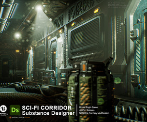 Sci-Fi Corridor +Sbs Files +Ue5 Files