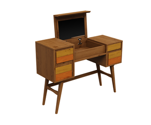Retro Colorblock Vanity