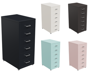 Chic Pink Filing Cabinet