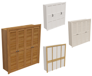 Classic Louvered Cupboard