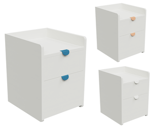Versatile White Bedside Unit