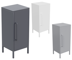 Sleek Charcoal Utility Cabinet