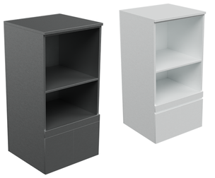 Modern Gray Display Cabinet