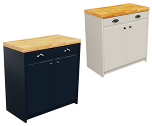 Navy Blue Base Cabinet
