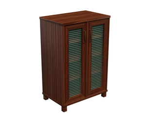 Elegant Glass Front Cabinet