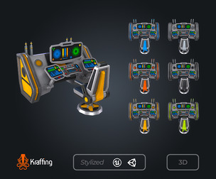 SCI-FI Console V1 – Futuristic Control – Game Ready
