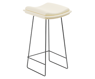 Contemporary White Bar Stool