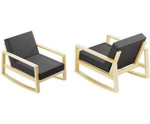Contemporary Wooden Lounge Chair