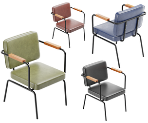 Modernist Black Metal Chair