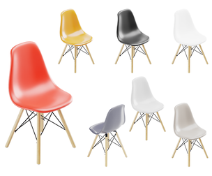 Sleek Lavender Modern Chair
