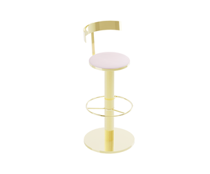 Contemporary Pink Bar Stool