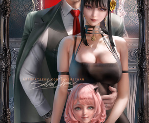 Family portrait JPG/PSD