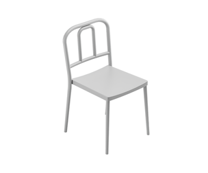 Minimalist Grey School Chair