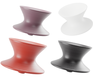 Futuristic Swivel Accent Stool