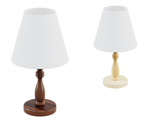 Turned Wood Elegance Table Lamp