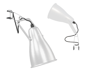 Articulated White Task Lamp