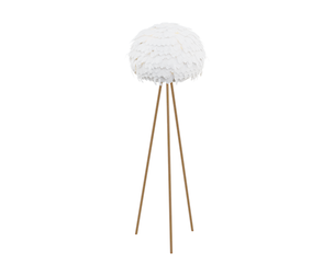 Whimsical Feather Tripod Lamp