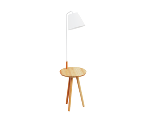 Contemporary Table Lamp With Shelf