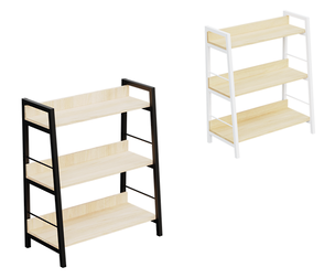 Chic Two-Tone Shelf Unit