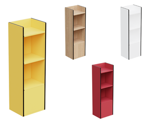 Modular White Bookcase