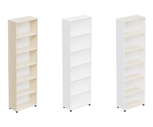 Slim White Tower Shelf