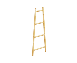 Natural Bamboo Ladder Shelf
