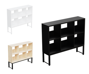 Elevated Wooden Cubby Shelf