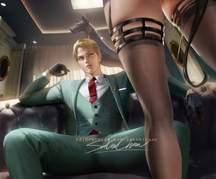 Loid and Yor JPG/PSD + Video Tutorial