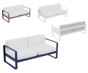 Modernist Two-Tone Loveseat