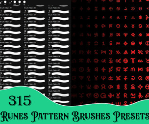 315 Runes Pattern Brush Presets