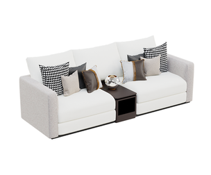 Minimalist Sofa With Side Table