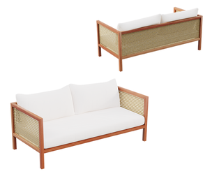 Vintage Rattan Loveseat