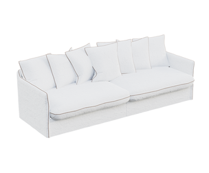Luxurious White Sectional