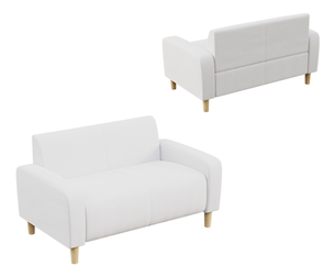 Pristine White Loveseat