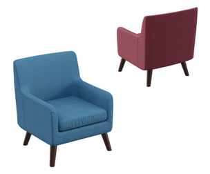 Crimson Wingback Chair
